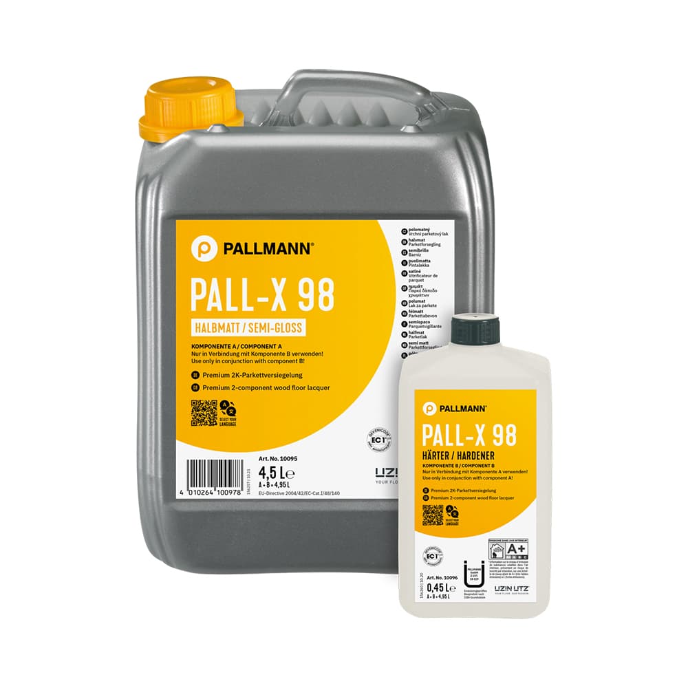 Лак Pallmann Pall-X 98 Gold 2-К водно-дисперсионный полуматовый 4,95л ТЕРМОРЕЖИМ