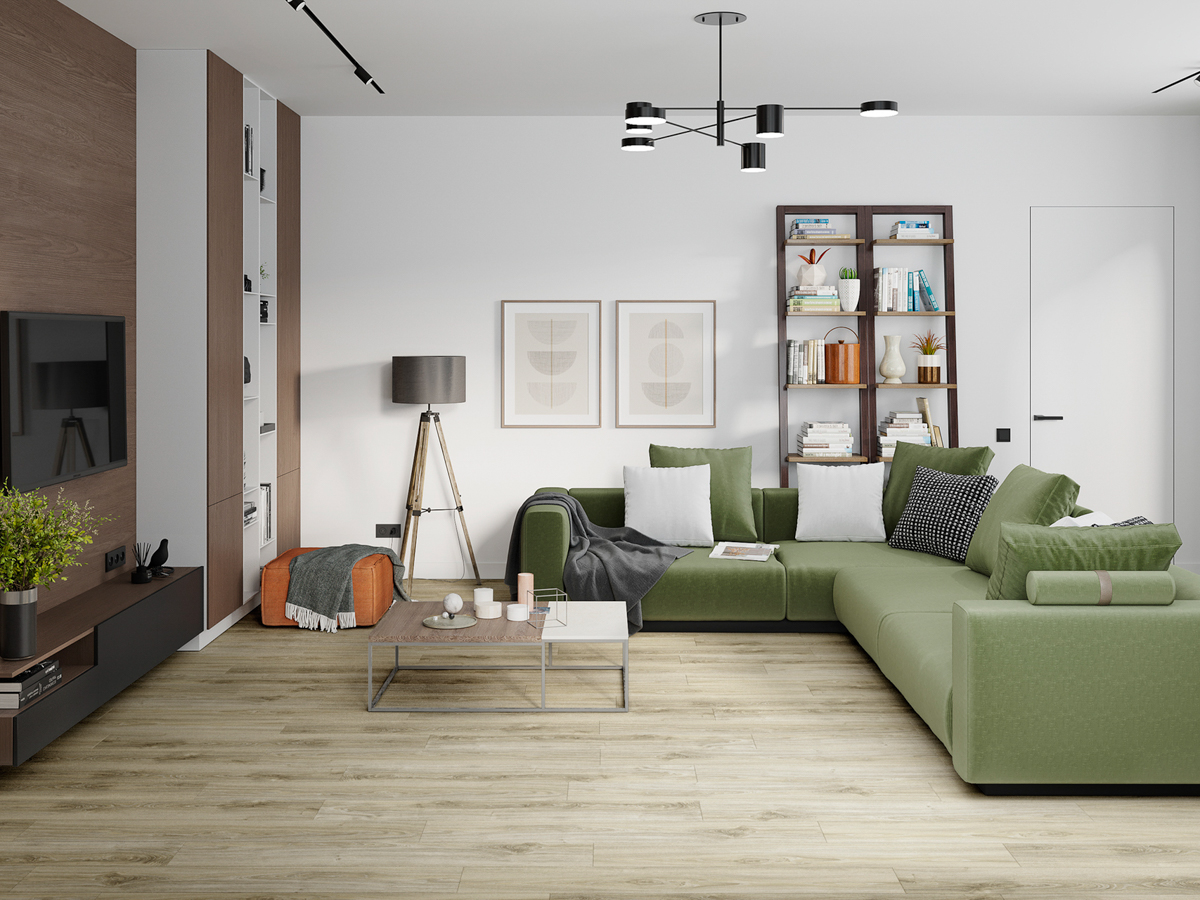 Ламинат SPC Damy Floor Дуб Белый SL3739-3 кварц-виниловый