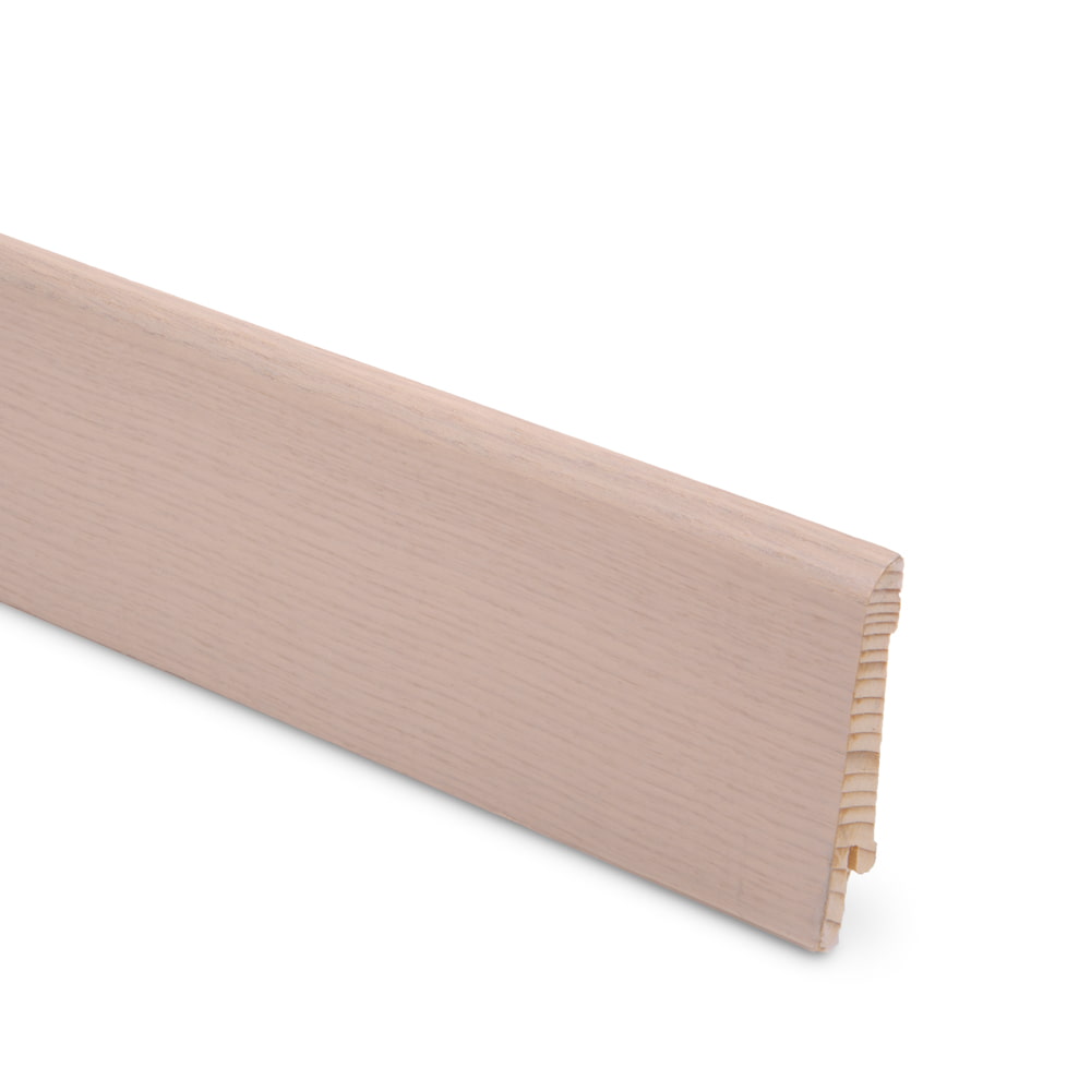 Плинтус шпонированный Lab Arte Ash Snow 70х15х2500 NR 26