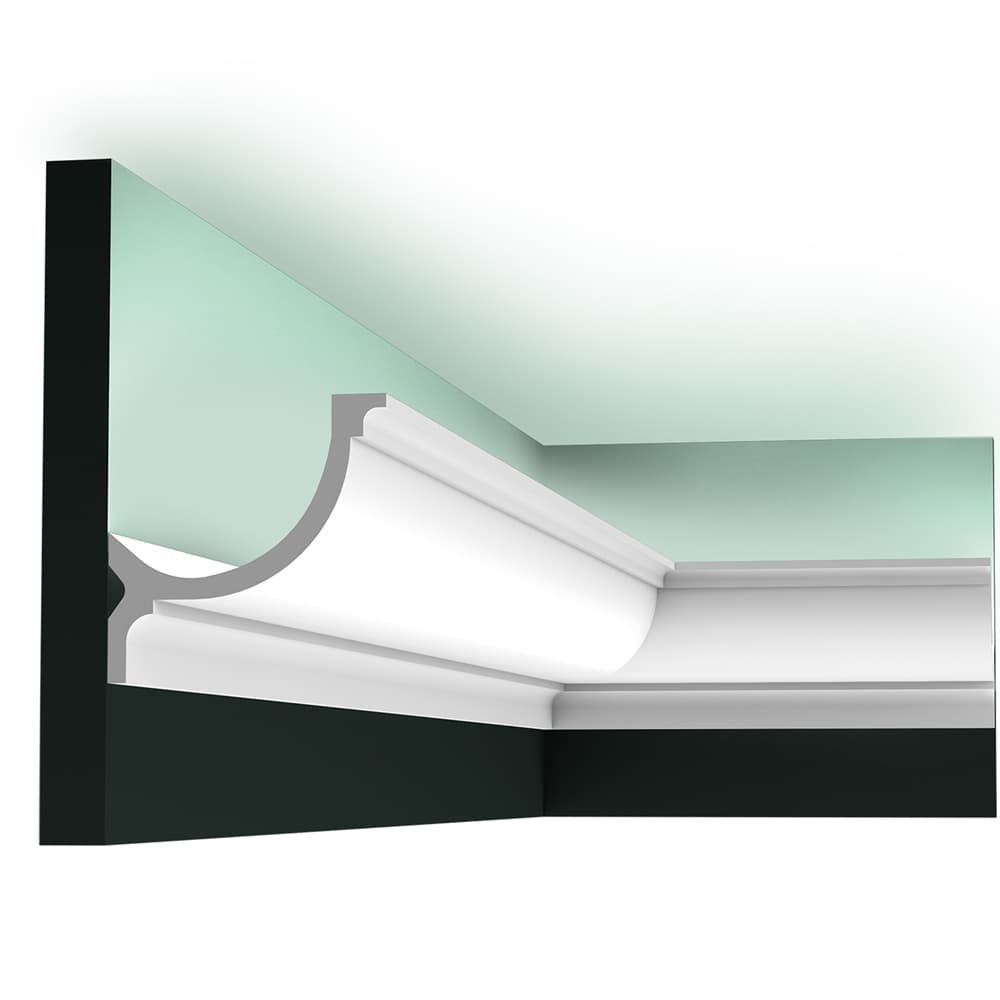 Плинтус Orac Decor потолочный C990 для скрытого освещения фотография Плинтус Orac Decor потолочный C990 для скрытого освещения